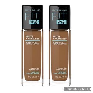 Lot of 2 362 Truffle Maybelline Fit Me Matte Foundation
